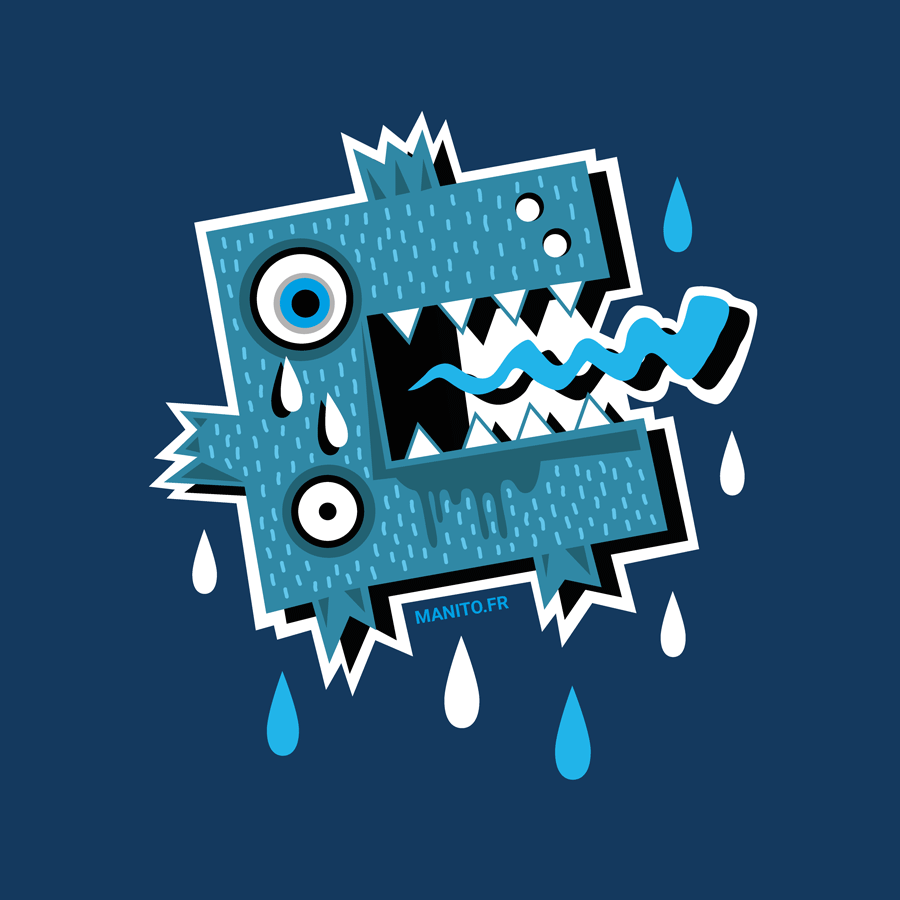 monsterblue Illustration Vector by Manito/Maneeto